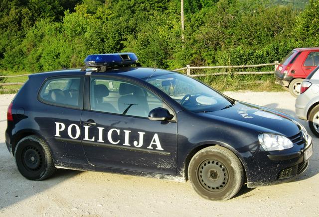 Police car in Montenegro