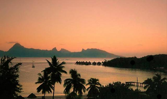 Sunrise over Moorea