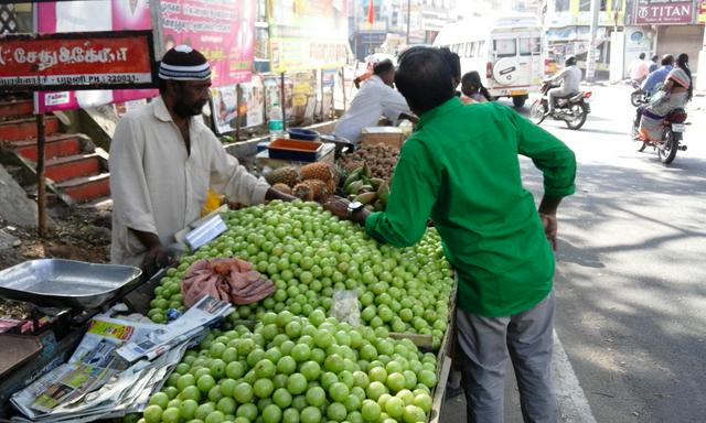 Hawker in Pollachi