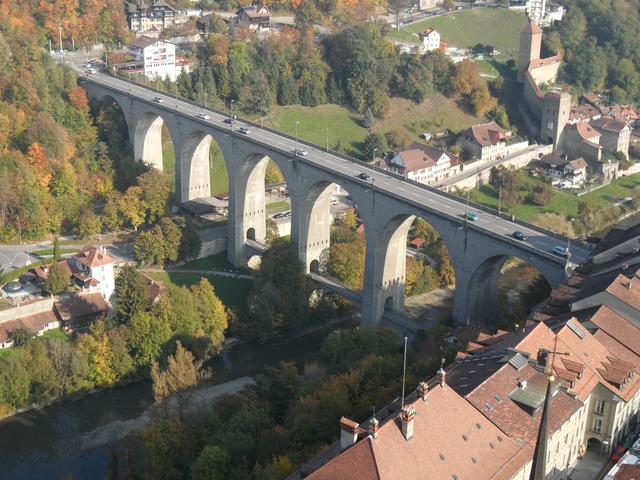 Zaehringen Bridge from the steeple of the cathedral