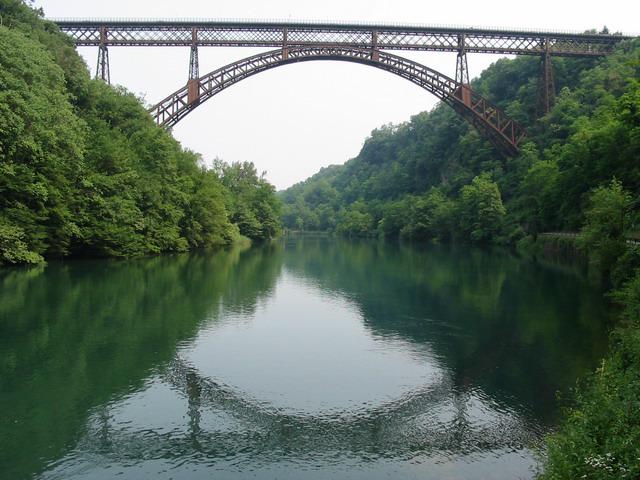 San Michele Bridge from the river bank