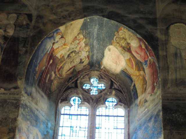 The decoration of a window inside the Papal Palace