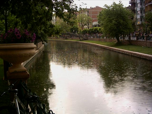 Porsuk River when flowing through Eskişehir