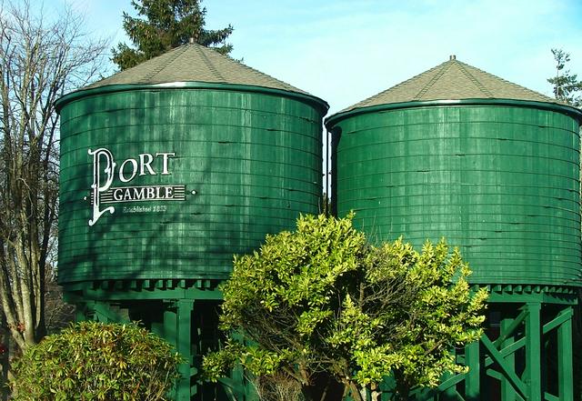 Port Gamble water towers