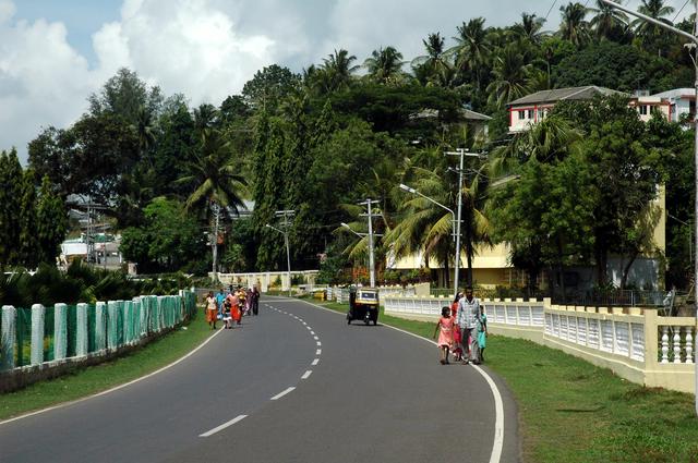 Port Blair's seaside promenade, one of the few pleasant bits of town