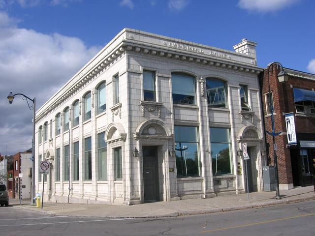 Former bank building on West Street in Port Colborne