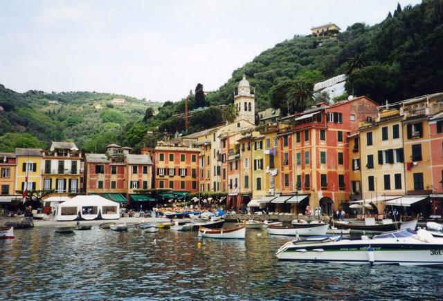 Portofino's scenic harbor.