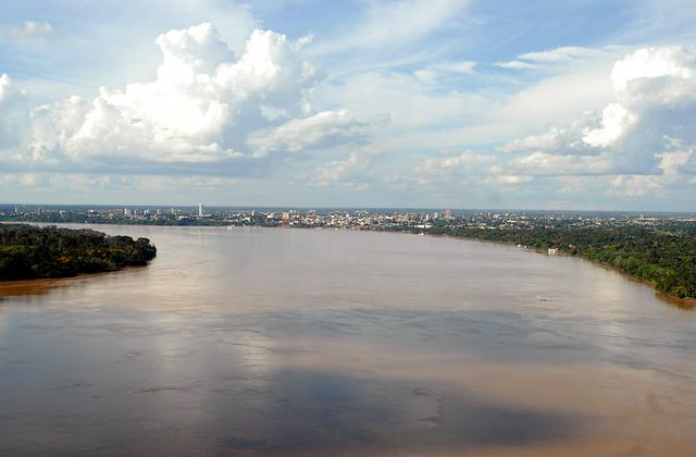 The Rio Madeira, with Porto Velho in the background