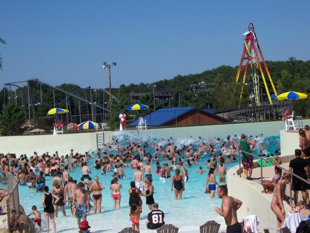 Poseidon's Rage Surf Pool at Mt. Olympus Water & Theme Park in Wisconsin Dells