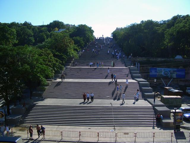 The Potemkin Steps lead up to Primorskiy Boulevard