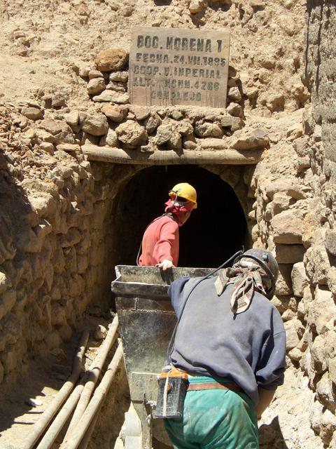 Miners at work