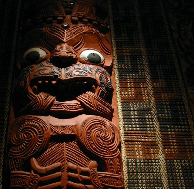 Māori carving in Auckland War Memorial Museum