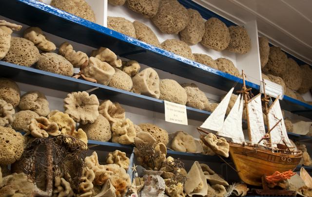 One of the sponge shops in Symi