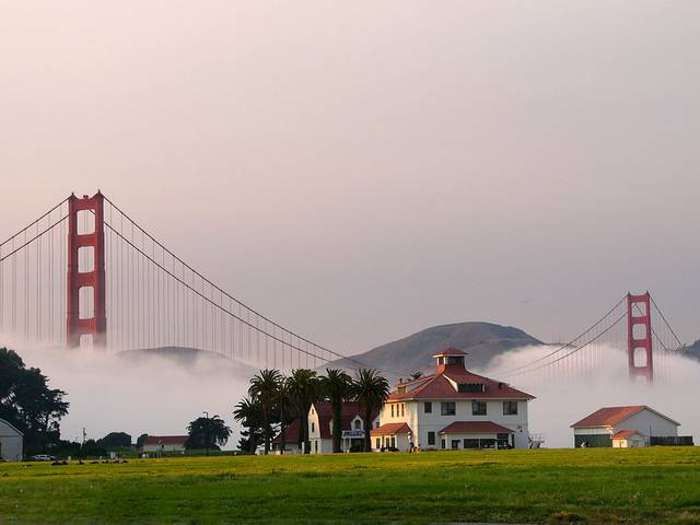 The Golden Gate Bridge from the Presidio