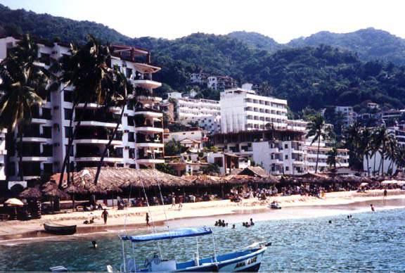 Puerto Vallarta's beaches lie between mountains and ocean