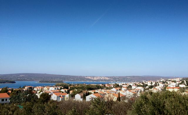 View of Punat and the Island of Košljun