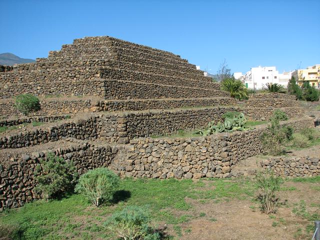 Lava stone pyramids in the Ethnographic Park