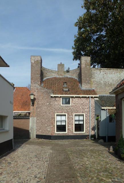 Housing embedded in the city wall.