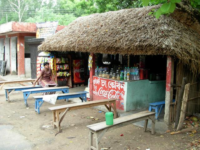 A tea stall in New Digha