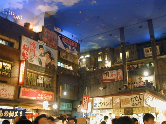 Recreation of Old Tokyo, in the basement of the Ramen Museum