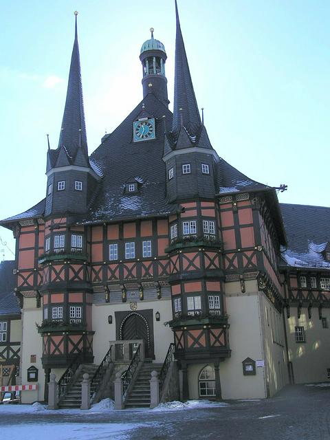 The medieval town hall in Wernigerode