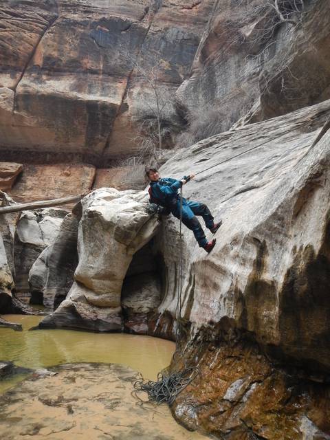 The Subway's only required rappel