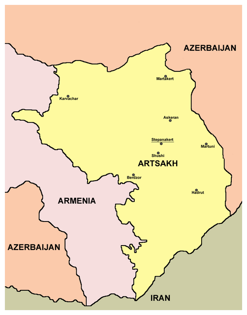 Territory under control of the Republic of Artsakh