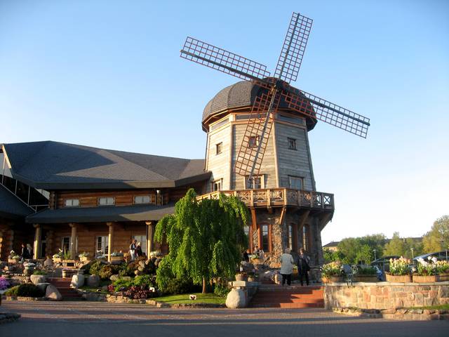 The Lido Restaurant complete with a windmill