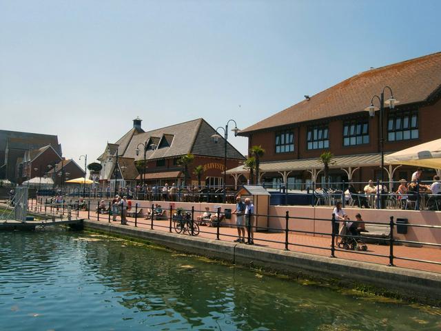 Restaurants in Sovereign Harbour - summer evenings can be spent eating outside here, with views of the impressive yachts in the harbour