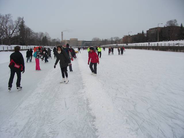 Skating on the Rideau canal