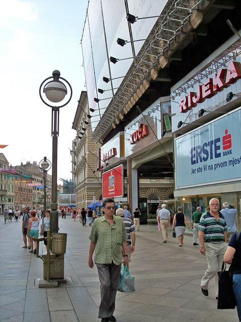 Korzo, main pedestrian street in Rijeka