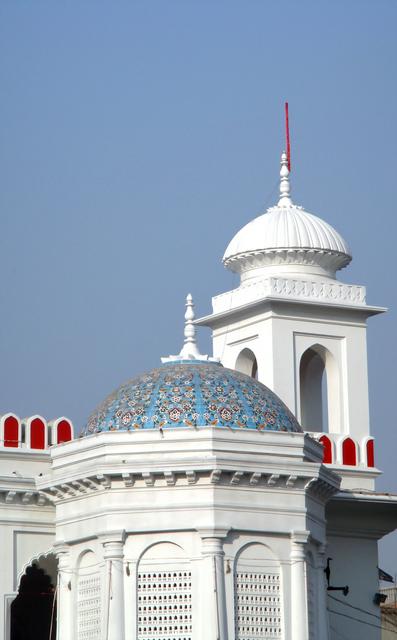 Minarets of the Husaini Dalan, the seat of the minority Shia community