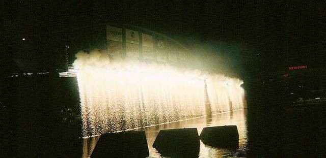 Riverfest's famous Waterfall