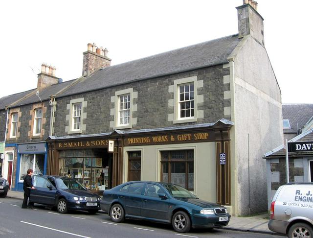 Robert Smail's Printing Works typifies the buildings on the main street.