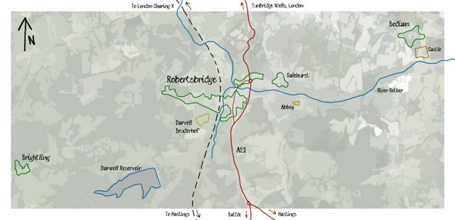 Robertsbridge and its surroundings