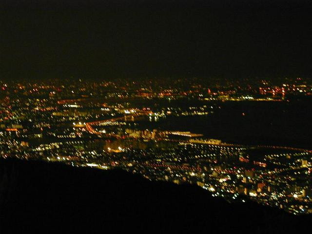 Osaka Bay at night