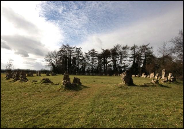 Rollright Stones neolithic stone circle near Chippy