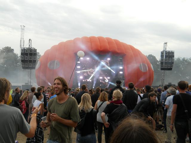 One of the scenes at the Roskilde festival in 2014