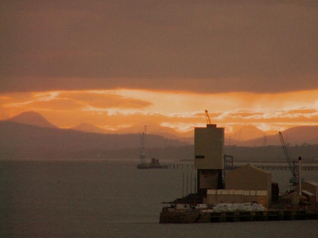 Rosyth docks looking east