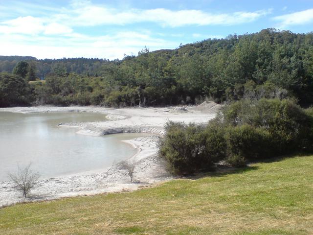 Geothermal water hazard on the golf course