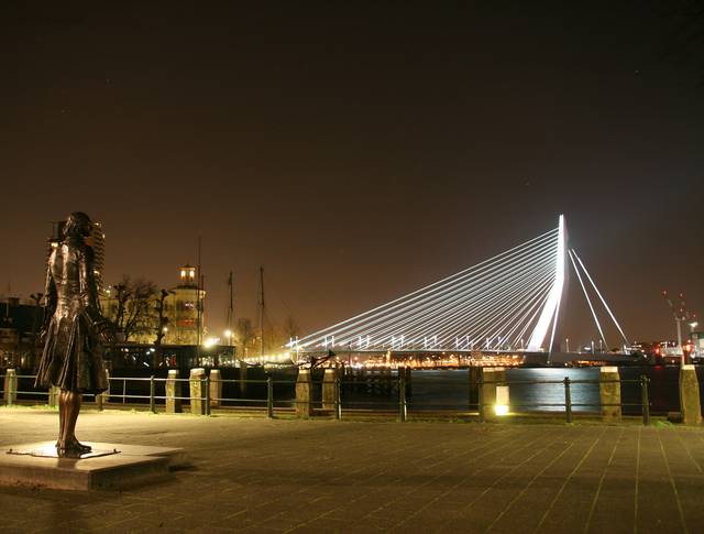Erasmus bridge of Rotterdam