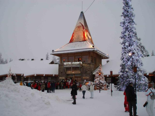 Santa's Village at the Arctic Circle in the winter season