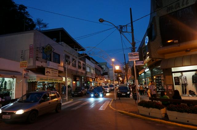 A shopping street in the city center.