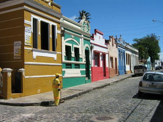 The street Rua Prudente de Morais in Olinda