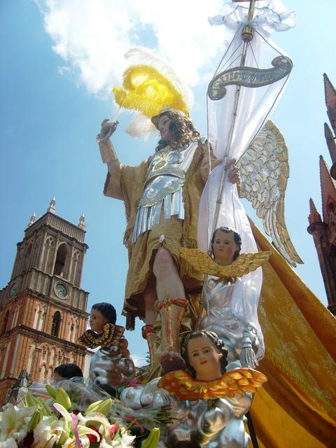 Procession during the Fiesta de San Miguel Arcángel