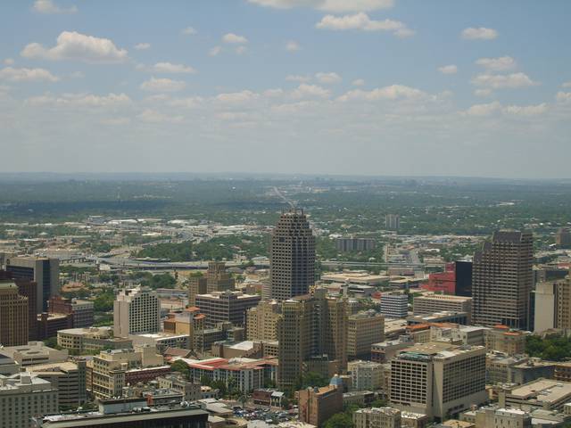 Downtown San Antonio from the Tower of the Americas