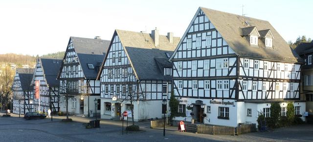 Half-timbered houses in Hilchenbach