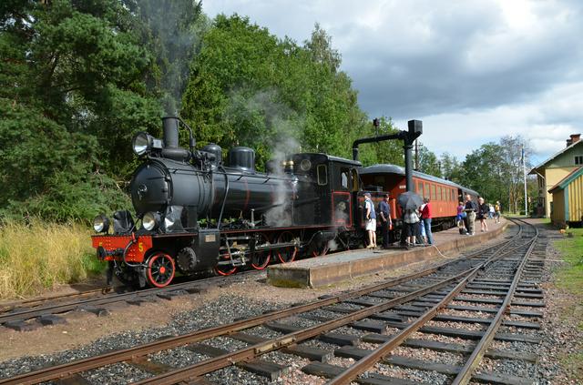 Lennakatten steam train in Marielund.