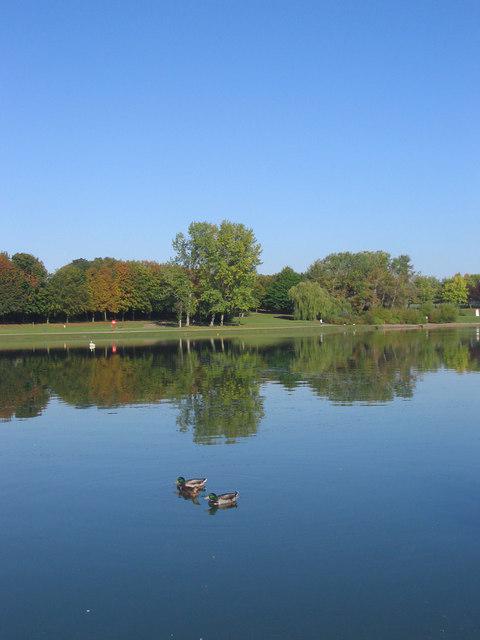 Sailing Lake at Fairlands Valley Park