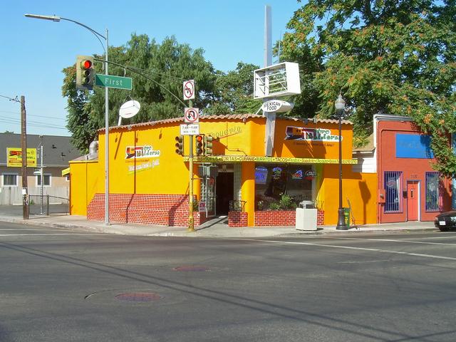 One of many taquerias on First Street in San Jose